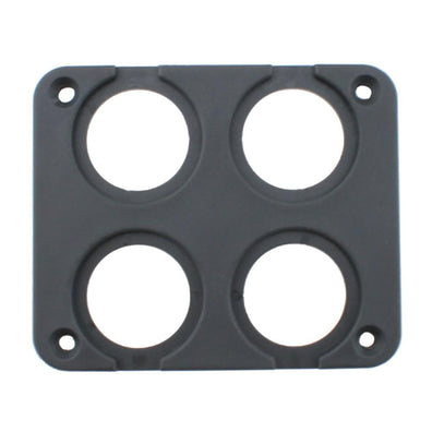 DS9 4 Gang/Hole Poly/Plastic Panel for USB Charger, Cigarette Socket, Voltmeter